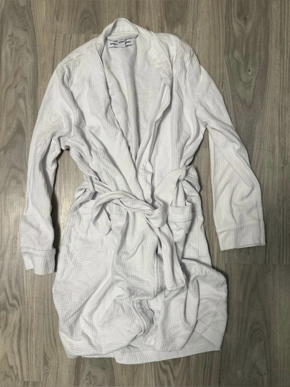 Essentials Waffle Bath Robe - Picture 7 of 7
